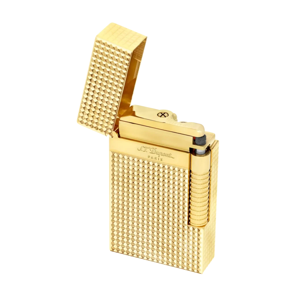 S.T. Dupont Le Grand Cling briquet duo-flamme ouvert